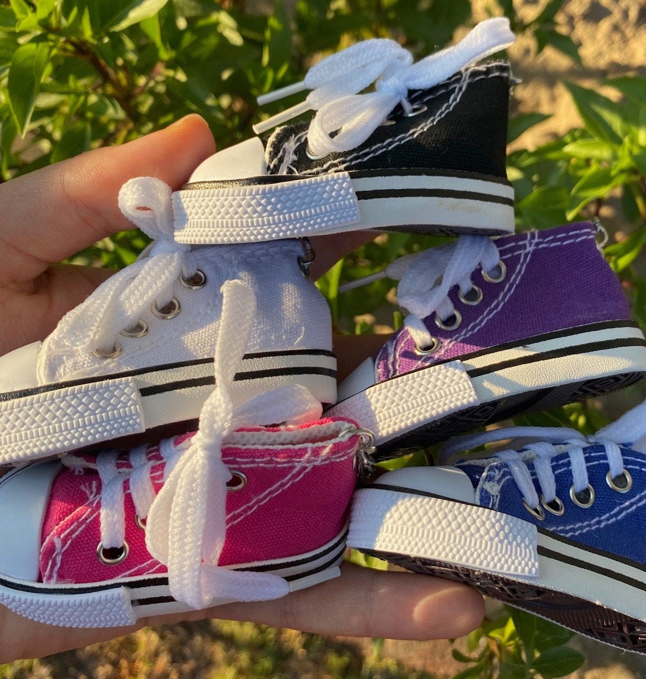 pink converse keychain