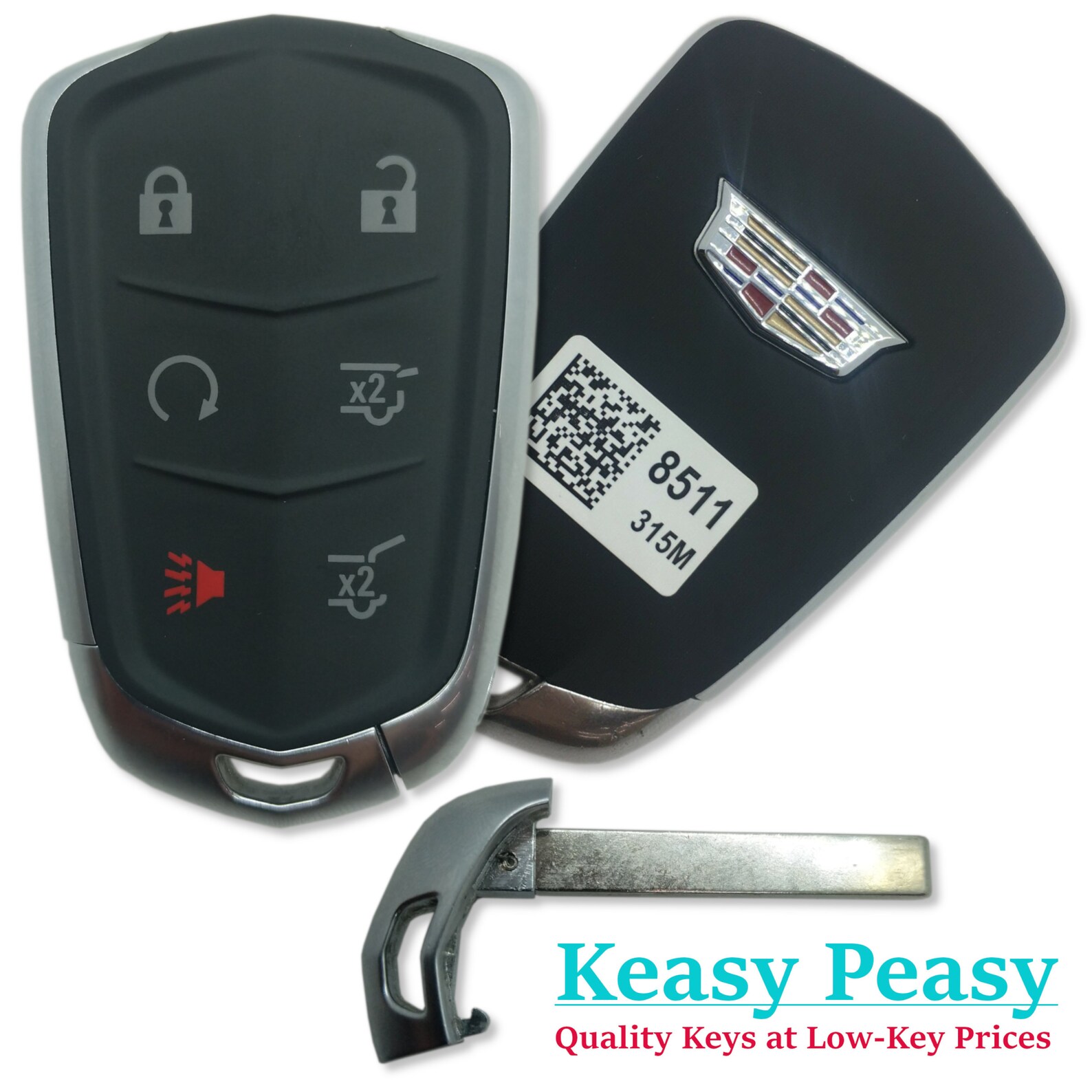 New O.E.M Cadillac Escalade Smart Remote Key Fob with Blade Etsy