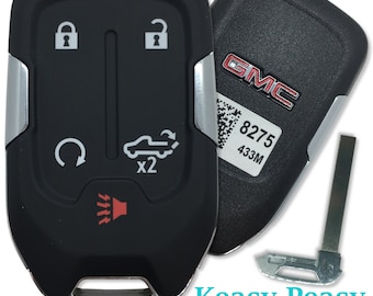 New O.E.M GMC Sierra 2019-2020 Remote Key Fob Uncut Blade FCC-HYQ1EA PN: 13529632