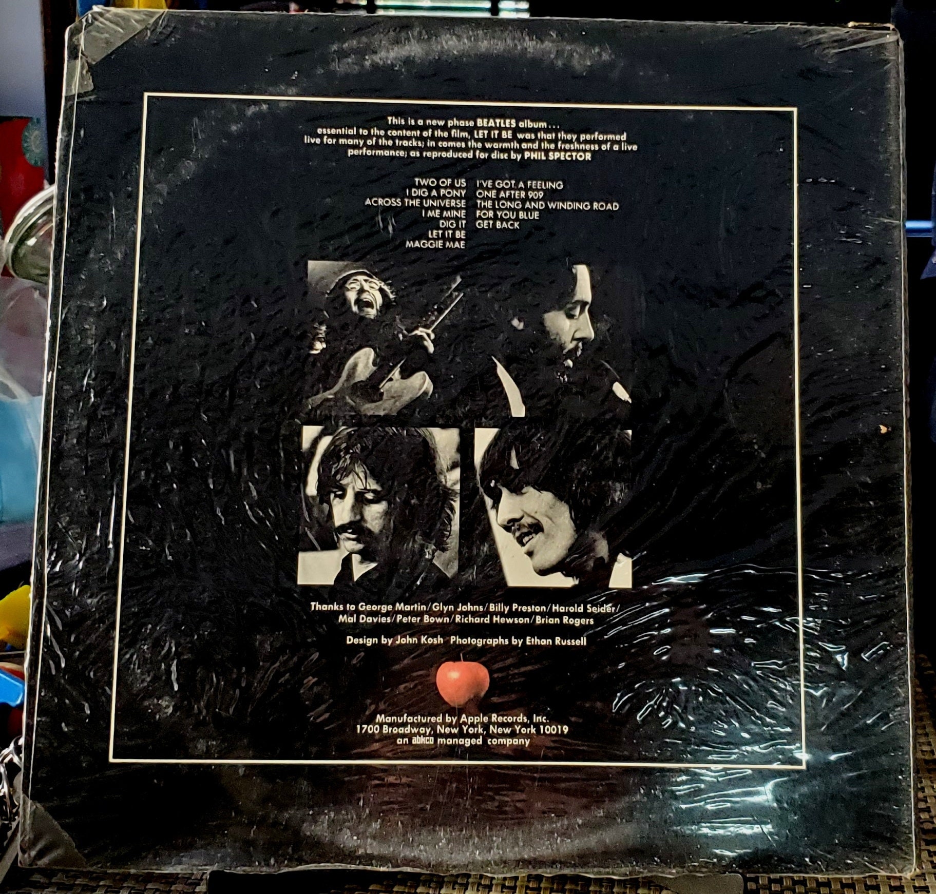 The Beatles Let It Be Lp Red Apple AR 34001 Maggie Mae Public