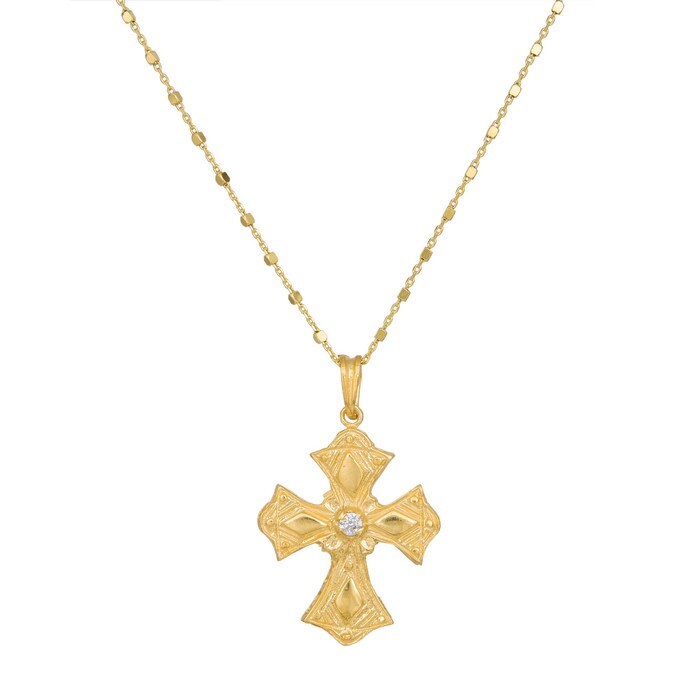 Classic Byzantine Cross Gold Plated Silver 925 Orthodox - Etsy