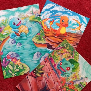 PACK DE 3 ESTAMPAS A5 - Escolha os seus modelos! (do cartão pintado à mão para impressão)