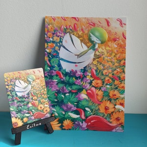 Pokémon PRINT A5 - Gardevoir (do cartão pintado à mão até a impressão)