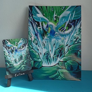 Pokemon PRINT A5 - Lugia (dalla carta dipinta a mano alla stampa)