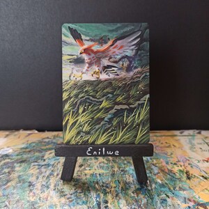 Pokemon hand painted card - Talonflame (Flambusard)
