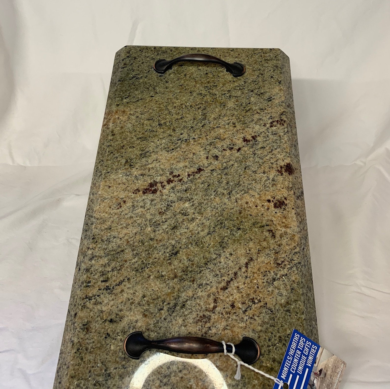 Rectangular Brown Granite Serving Tray W/ Cheese Knife Etsy