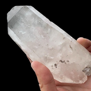 Large natural double terminated clear quartz barnacle crystal | 458g