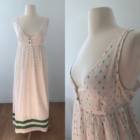 Vintage Style Maxi Dress Jumper - Bohemian - Mult… - image 1