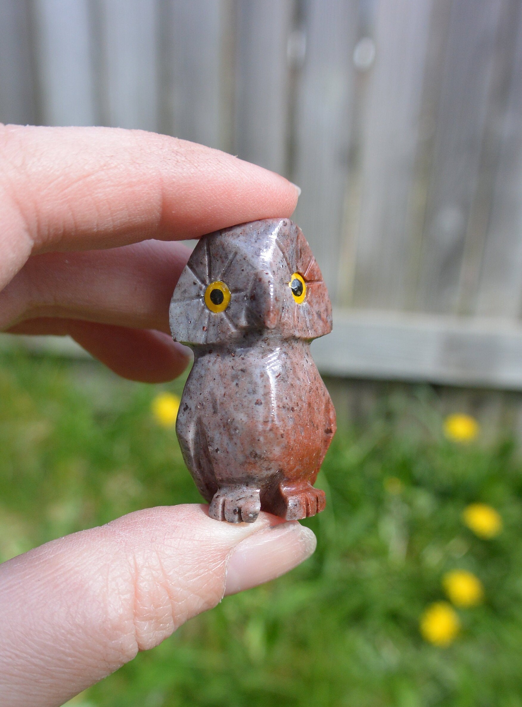 Soapstone Owl / Familiar / Spirit Animal / Soapstone Carving Etsy