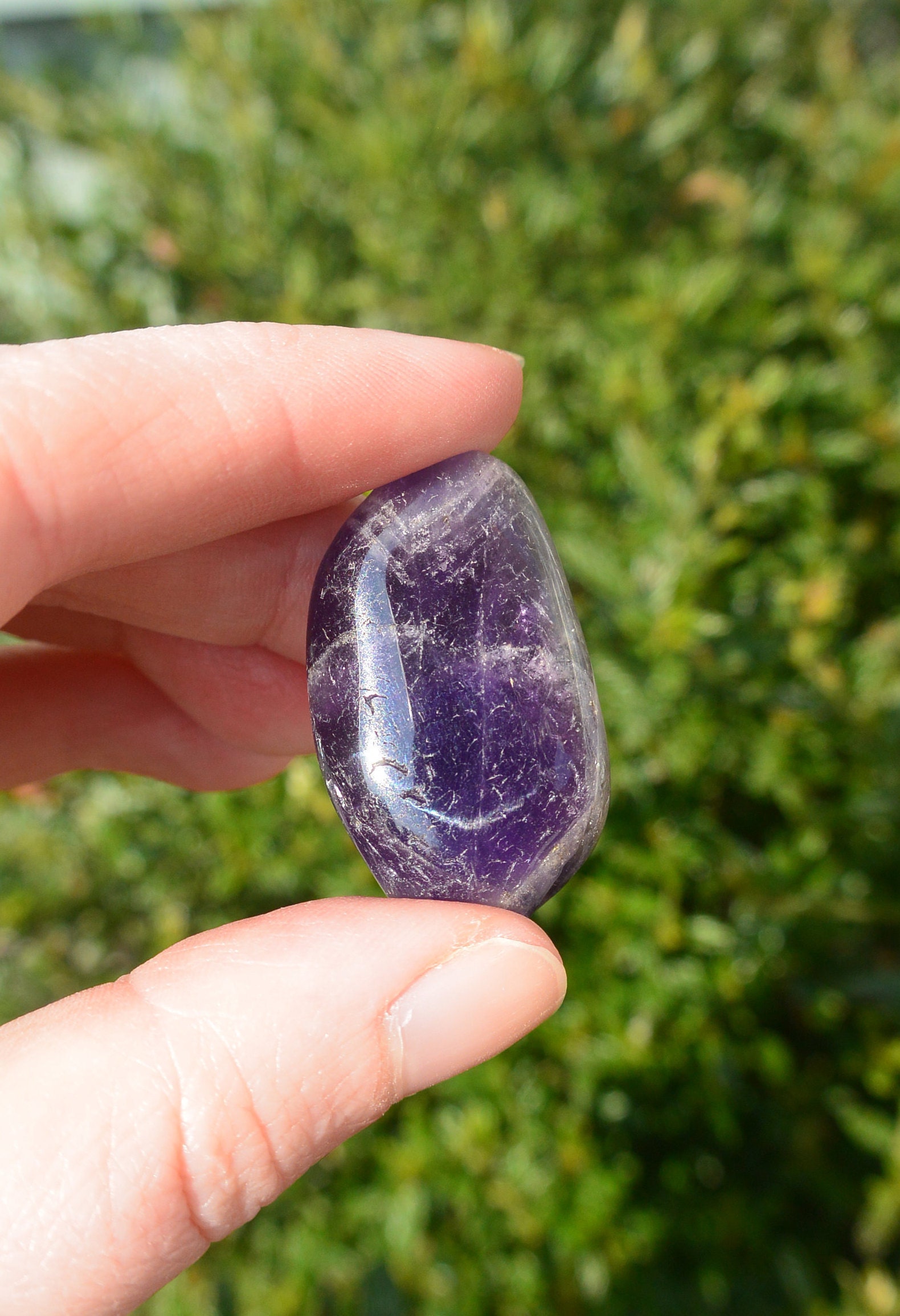 Amethyst Tumblestone / Crystals UK Etsy