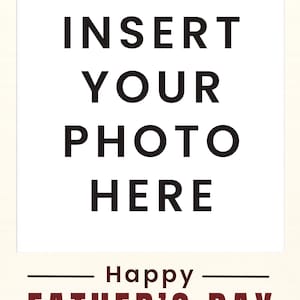 Joyeuse fête des pères : voeux numérique personnalisé avec votre photo | Personnalisé pour papa