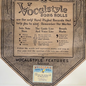 Antique piano roll paper - Etsy 日本