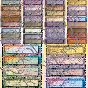 Wood Grain Frames Labels 20 page Printable