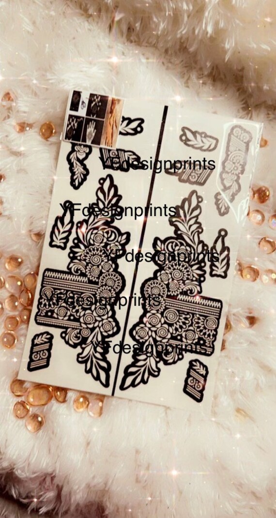 henna stencils floral henna stencils mehandi etsy