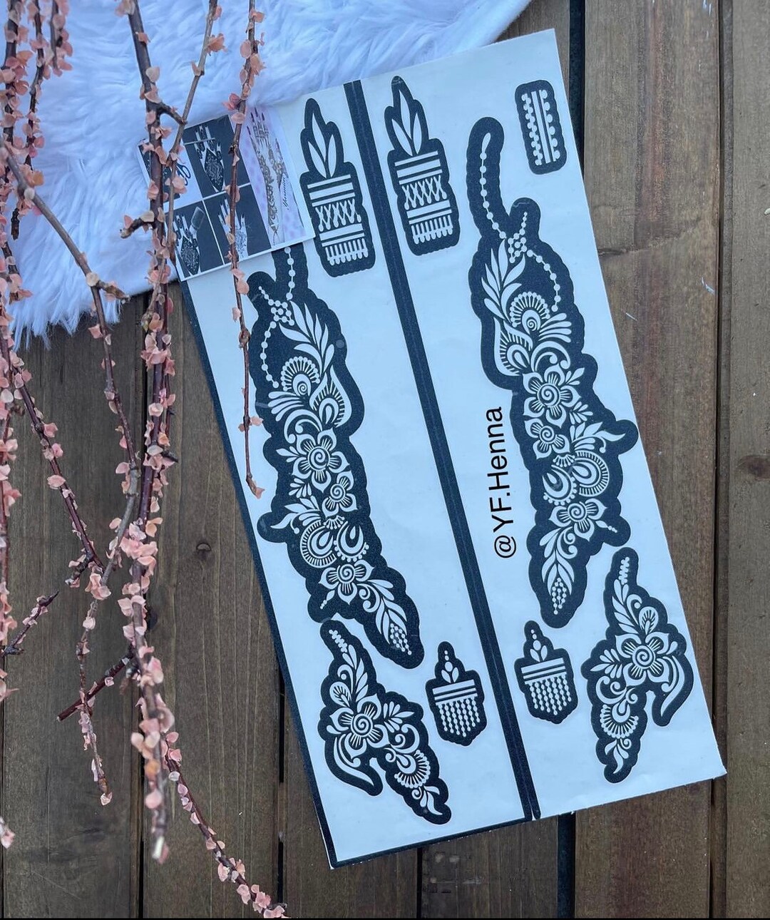 Henna Stencil Henna Mehandi Stencils Etsy