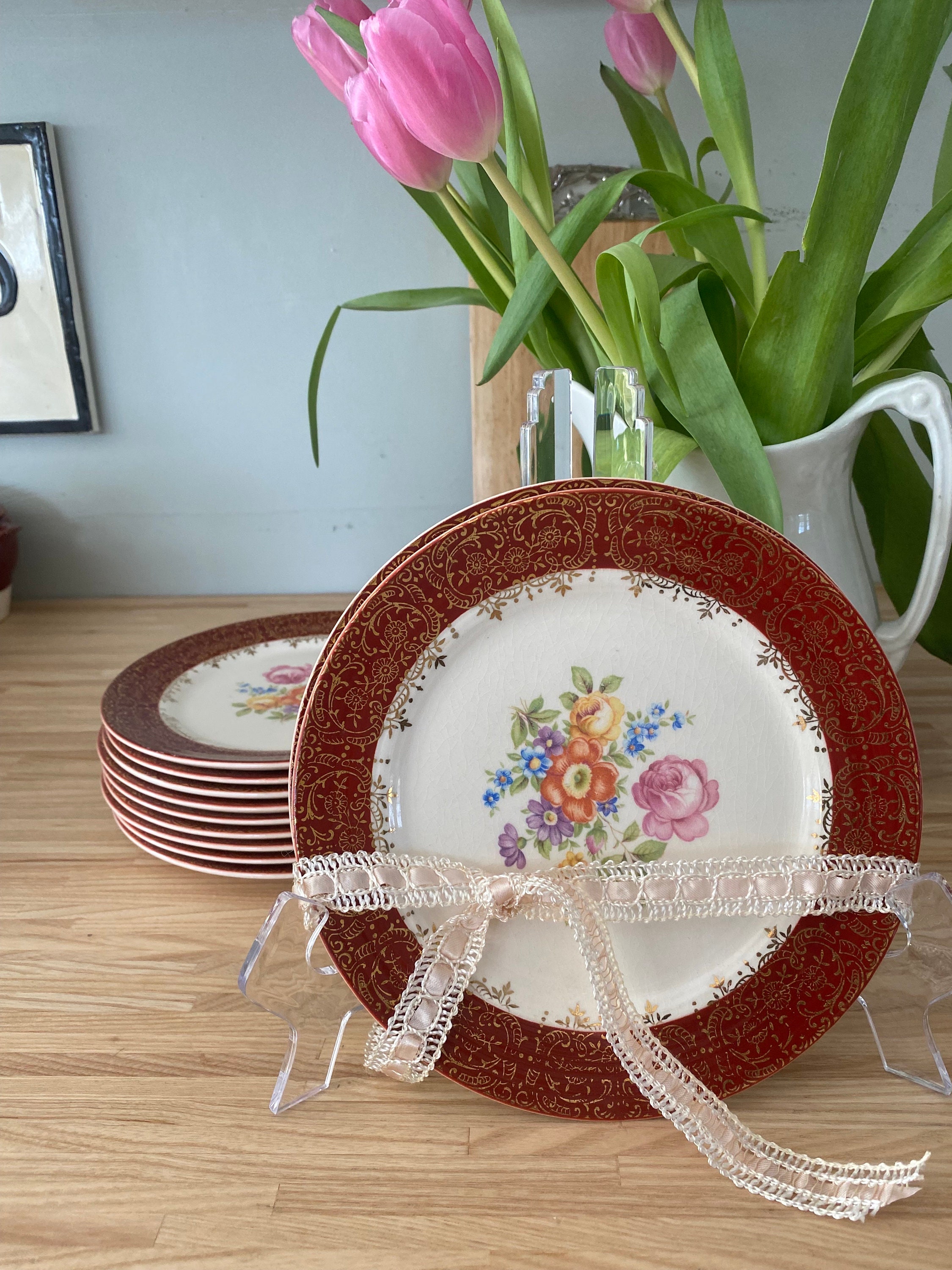 Meissen Rose Plate - Etsy