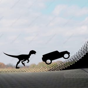 Raptor Decal Dinosaurs T Rex Easter Egg Decals | Off Road Vehicle Decal | Dino Decal | Front Windshield Easter Egg Sticker Window Sticker
