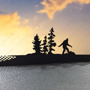 Bigfoot Decal Car Easter Egg Decals | Off Road Vehicle Decal | Big Foot Sasquatch Decal | Front Windshield Easter Egg Sticker Window Sticker