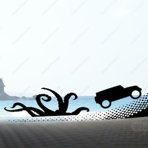 Kraken Decal Car Easter Egg Decals | Off Road Vehicle Decal | Front Windshield Easter Egg Sticker Window Sticker