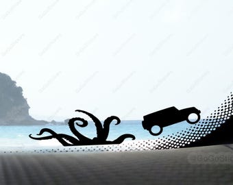 Kraken Decal Car Easter Egg Decals | Off Road Vehicle Decal | Front Windshield Easter Egg Sticker Window Sticker