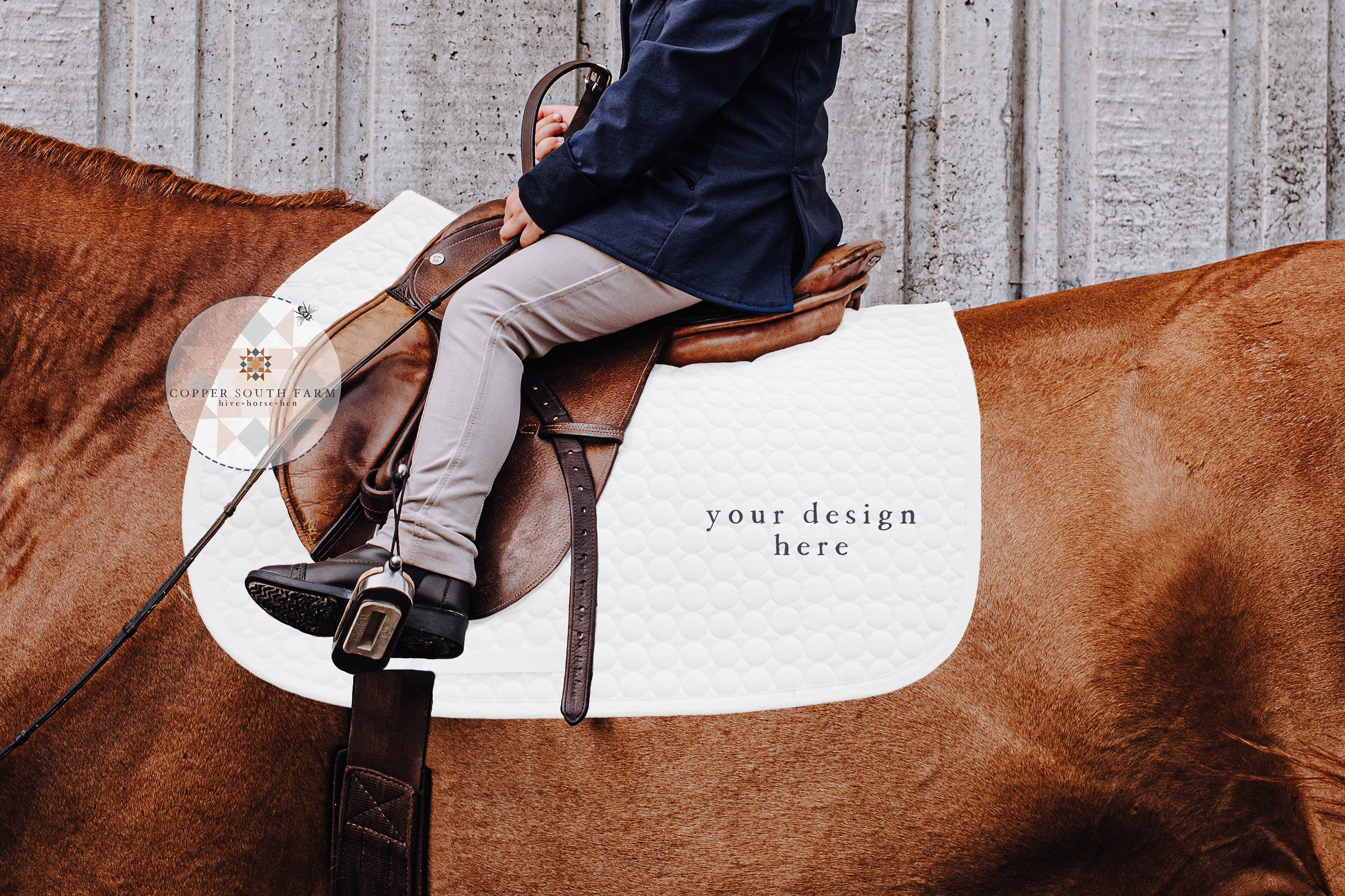 Tapis de selle anglais tout usage cheval personnalisé - pur-sang OTTB d'obstacles - beaucoup de couleurs de tapis ! - France
