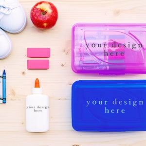 Name Labels for School Supplies Mockup | Cute School Supplies | Back to School Mockup | JPEG