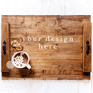 Noodle Board Stove Cover Mockup / Copertura stufa a legna colorata / Biscotti e cioccolata calda Tema /