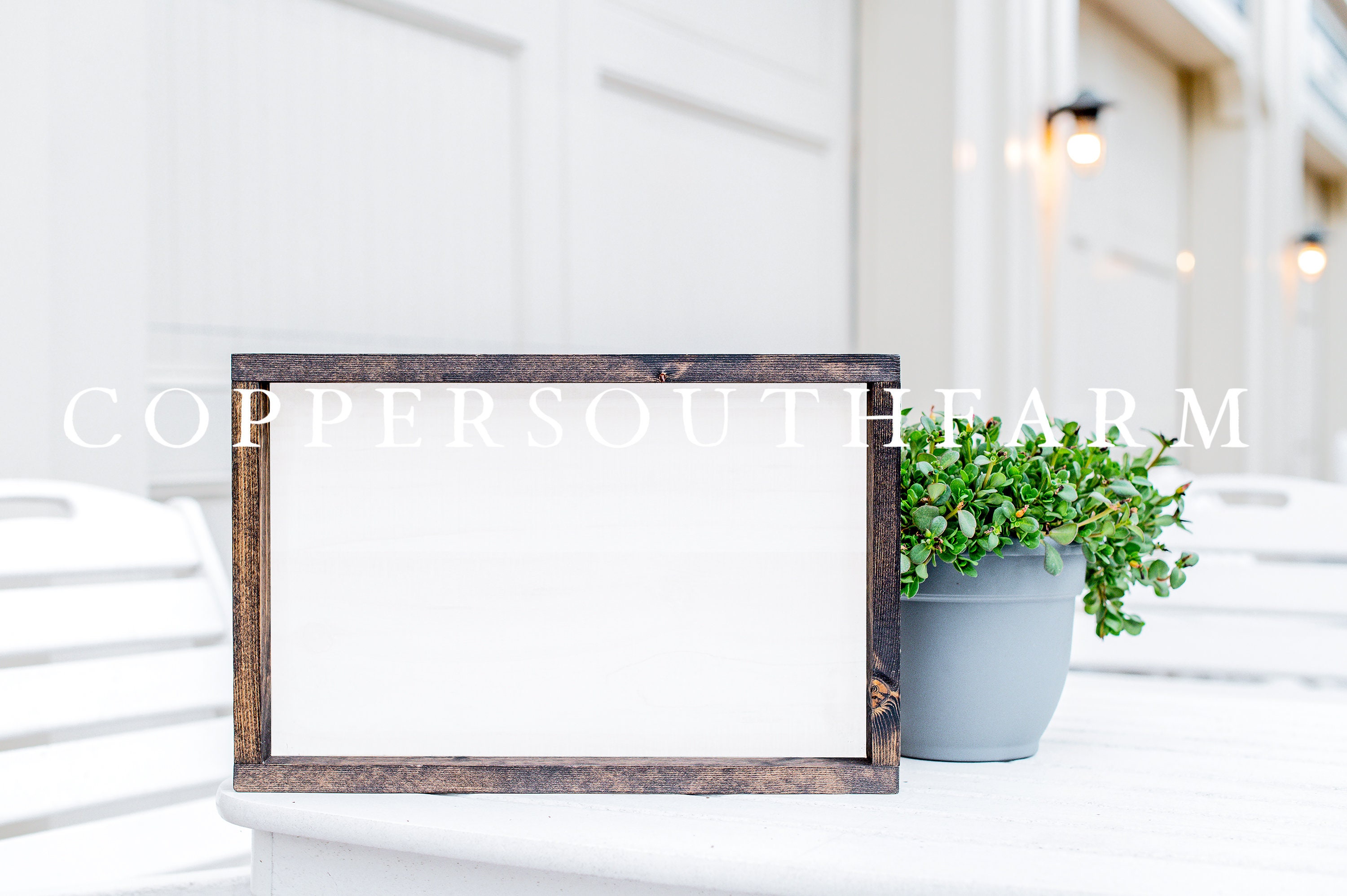 Tema patio al aire libre / 12x18 letrero de madera en blanco / | Etsy