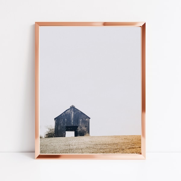 Tobacco Barn | Printable Wall Art | Instant Download | Black Barn | Old Barn | Barn Photo | Digital Photo | Printable Photo