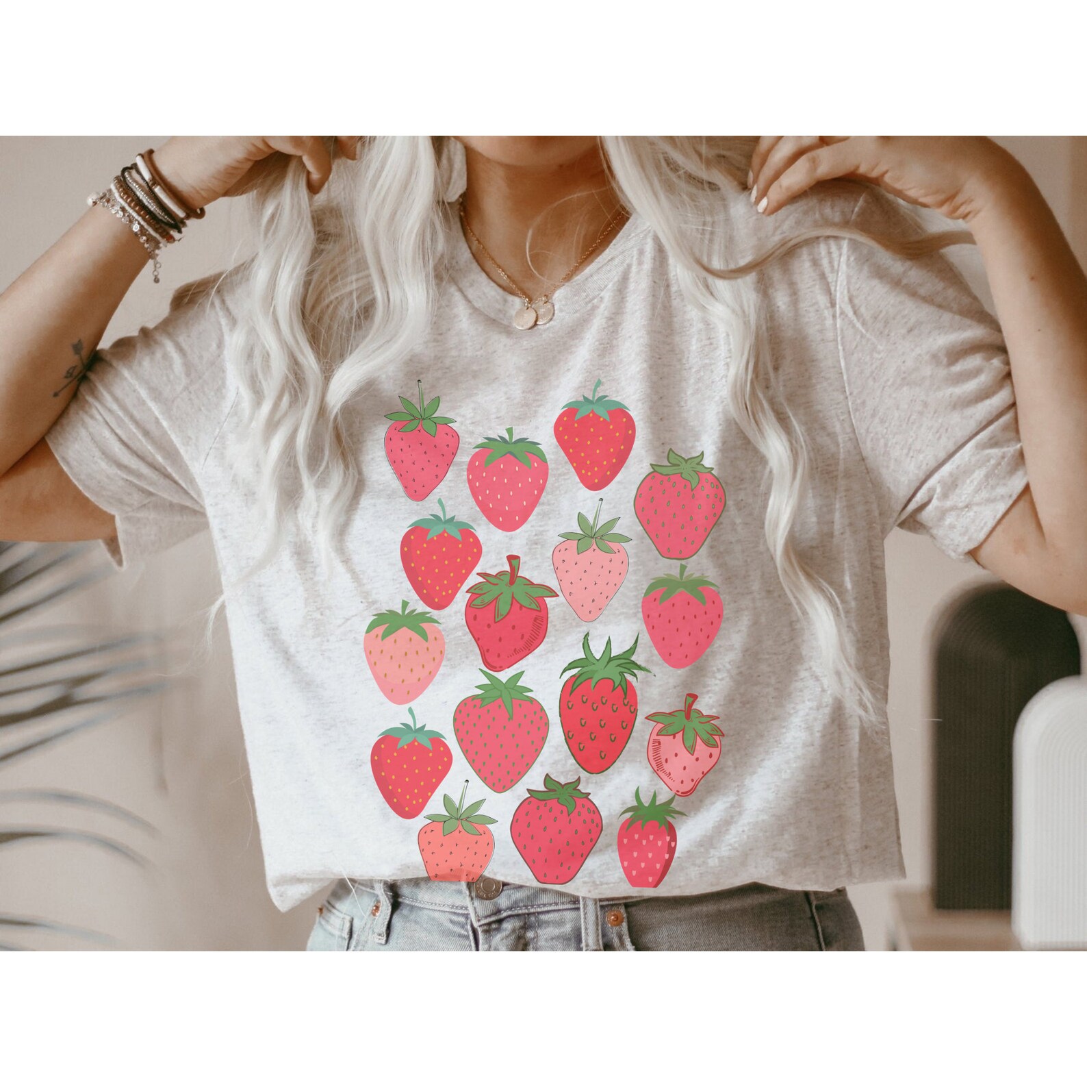 Strawberry Shirt Strawberry Clothes Strawberry Top Kawaii Etsy