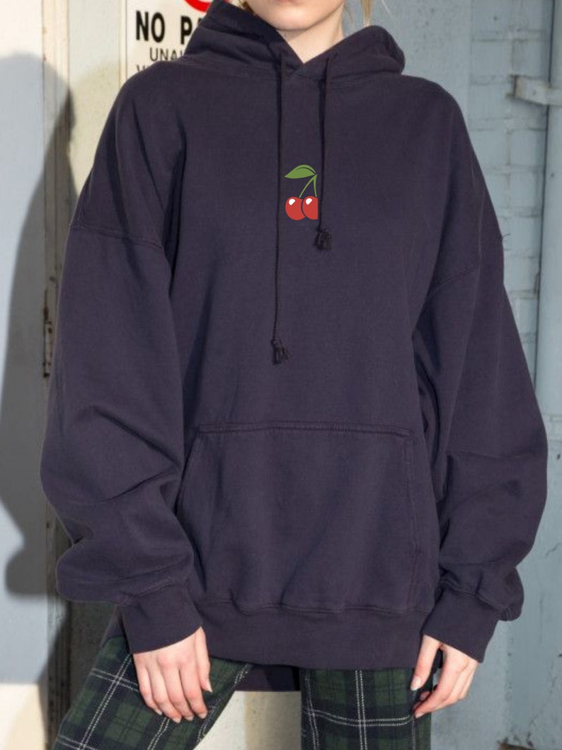 Y2K Cherry Hoodie Oversized Hoodie Cherry Shirt Cottagecore Etsy
