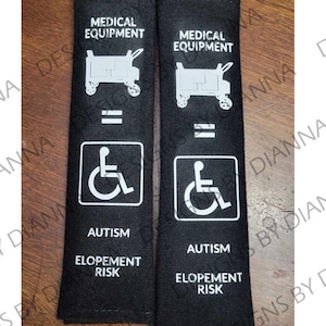 Medical Equipment, Autism, Elopement Risk Handicap wraps for Wonderfold W Series Wagon BLACK