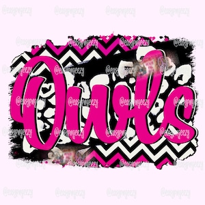 Owls Sublimation png/Digital Drawing/Owls png/Pink Owls/Owls Mascot/Owl Basketball/Owl Cheerleading png/Chevron/Leopard/Valentines Day Gifts