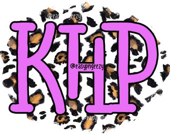 Monogram PNG for Sublimation/Custom Monogram/Leopard Background/Monogram png/Purple/Red/Font/Initials/Name/Fam/Sublimation png/Label/Digital