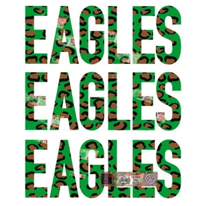 Grüner Leopard Adler Sublimation Png/Maskottchen Sublimation/Eagles Design/Leo/Eagles Football/Eagles Cheer/Eagles Team png/Eagles Eagles Eagles
