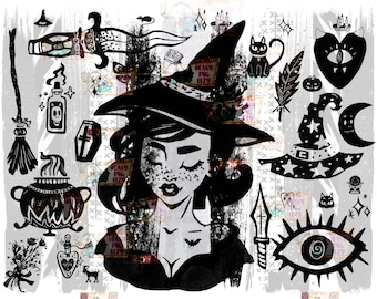 Witchcraft png Sublimation/Witchy/Witches/Halloween png/Halloween Lover/Witch png/Halloween Sublimation/Cute Witch/Witchcraft/Potion/Spell