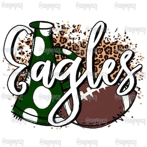 Eagles Sublimation png/Mascot png/Eagles/Leopard Print/Eagles Fan/Eagles png Sublimation/Football Season png/Eagles Mascot/Eagles Tshirt png