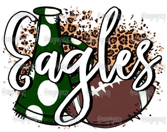 Eagles Sublimation png / Mascote png / Eagles / Leopard Print / Eagles Fan / Eagles png Sublimação / Temporada de futebol png / Eagles Mascot / Eagles Tshirt png