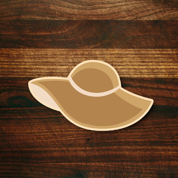 Floppy Beach Hat Cookie Cutter #1