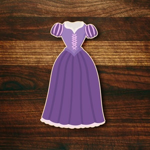 Rapunzel Princess Dress Cookie Cutter #4