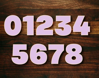 Numbers Cookie Cutter Set 0 thru 8 - Style #3 Soul
