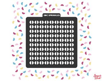 Semicircle Sprinkle Stencil #10 - Physical Item!