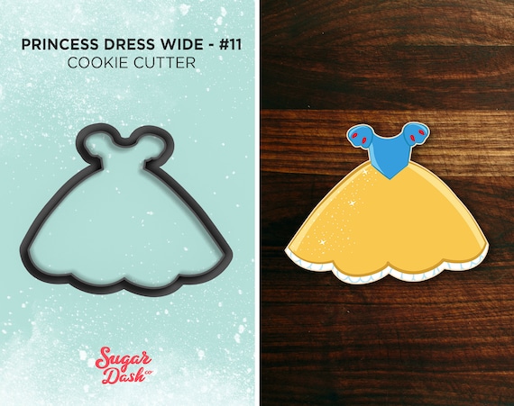 disney princess dress cookie cutters Snow White Princess Dress Wide