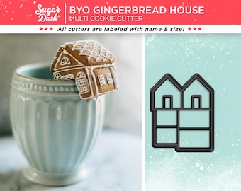 Mini Gingerbread House Cookie Cutter Mug Topper