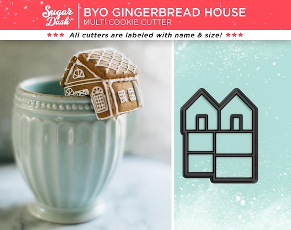 Mini Gingerbread House Cookie Cutter Mug Topper
