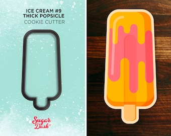 Thick Popsicle - Ice Cream #9 Cookie Cutter