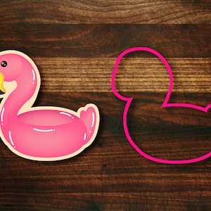 Flamingo Pool Float Cookie Cutter