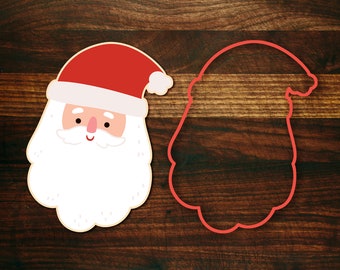 Santa Claus Head #2 - Christmas Cookie Cutter