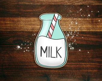 Milk Bottle with Straw Cookie Cutter