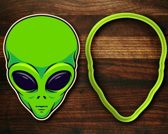 Space Alien Head Cookie Cutter